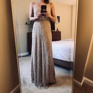 Adrianna Papell Beaded Bridesmaid Gown